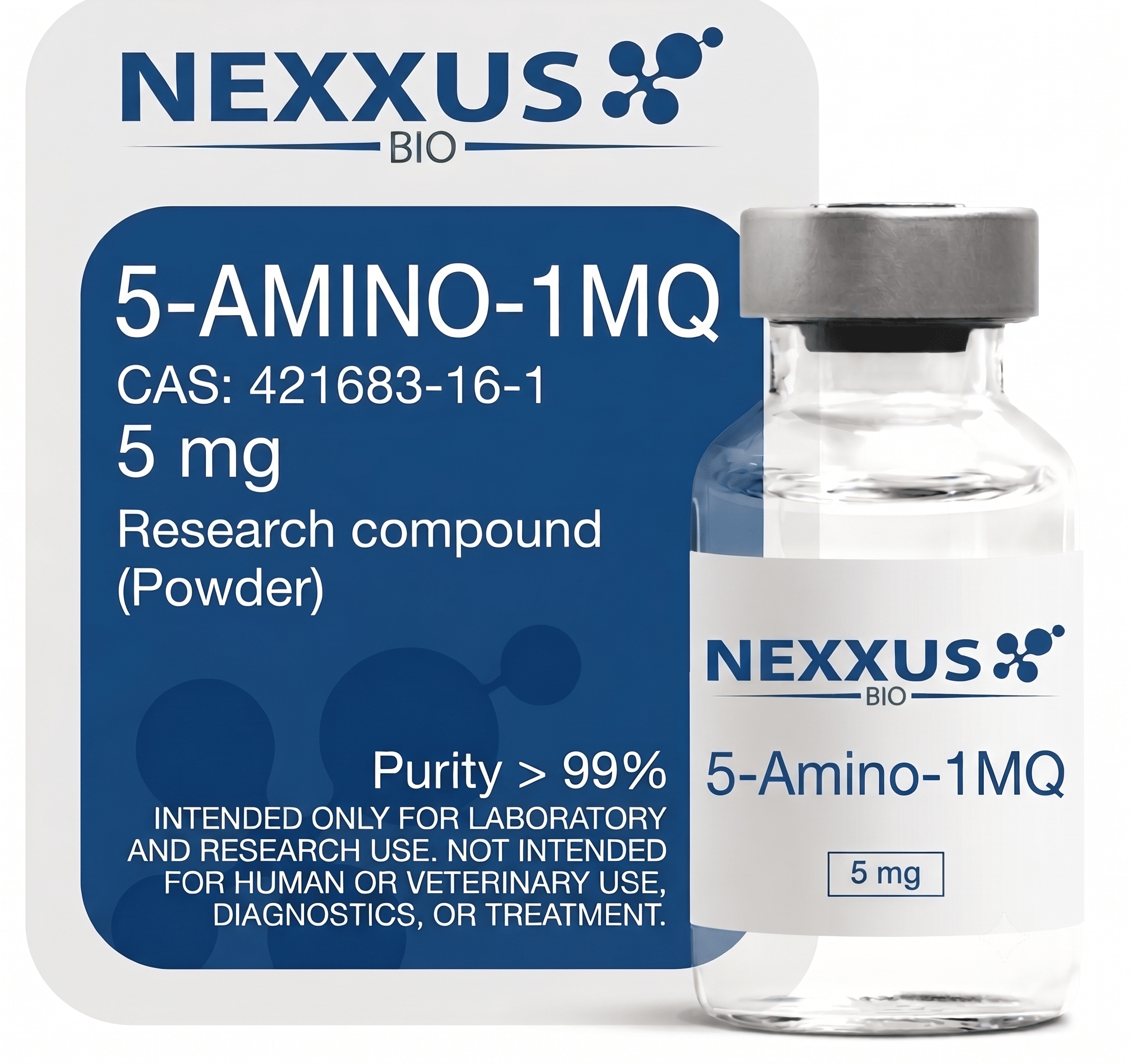 Nexxus Bio 5-Amino-1MQ 5mg 5-Amino-1MQ 5mg research compound (powder) Nexxus Bio
